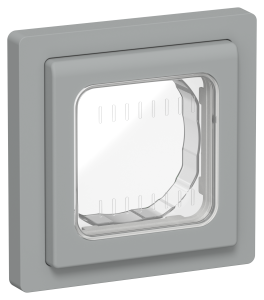 Рамка 1-постовая IEK Flite FI-M10-32-55-K03 серый