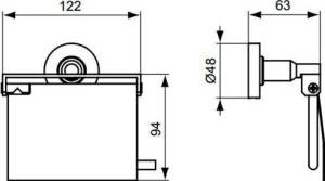 Держатель туалетной бумаги Ideal Standard IOM A9127AA с крышкой
