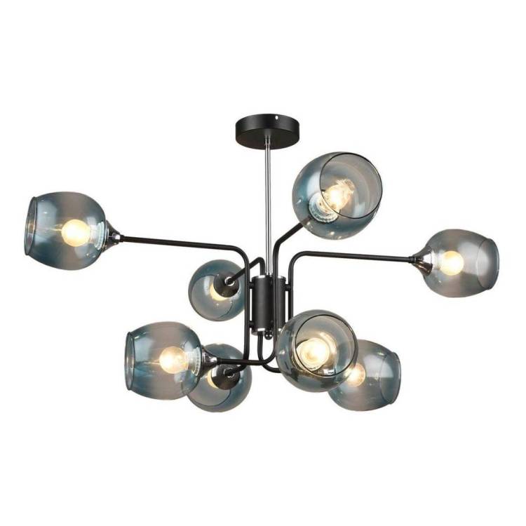 Потолочная люстра IMEX Md.3564 MD.3564-8-S BK+CH