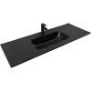 Раковина Aquanet Flat 329258 120 см, черная матовая