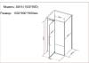 Душевой уголок Black&White S818 CC 8181000CC 100x80 Хром фото 3