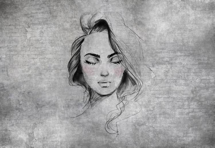 3D Фотообои Artegrafico «Портрет на кирпичной стене» PD-018 песок