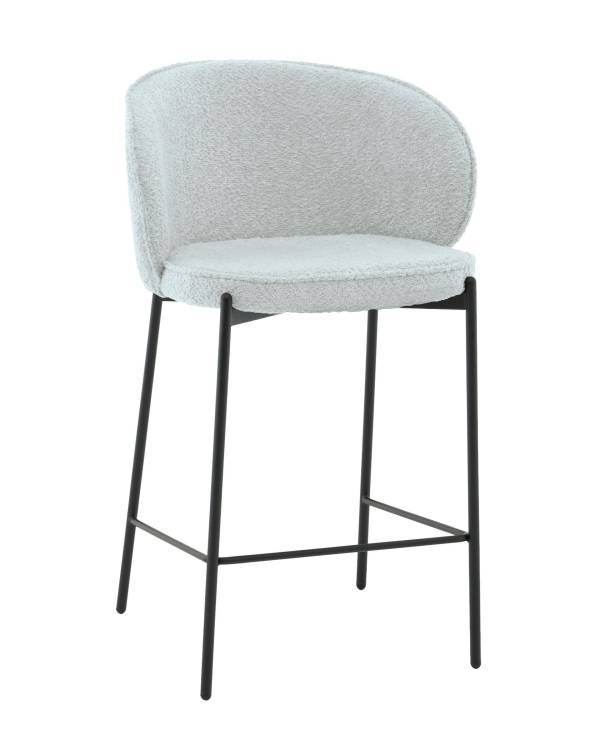Стул полубарный Stool Group Тисдейл LV-115-S700-01 светло-голубой, букле