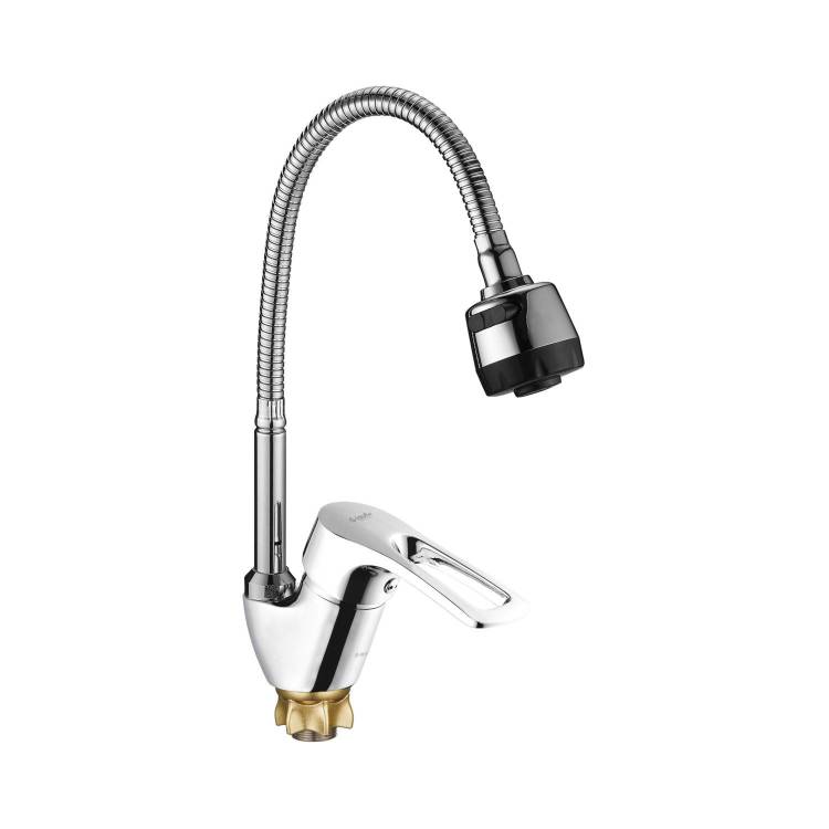 Смеситель для кухни G.lauf 8G4 8G4-E181 с гибким изливом и режимом душ, хром