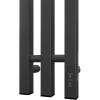 Полотенцесушитель электрический Point Гермес PN13822GB П3 120x1200 диммер справа, графит блеск фото 3
