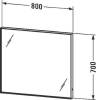 Мебель для ванной Duravit DuraStyle 80, подвесная, белая глянцевая фото 7