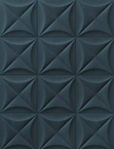 Керамогранит Marca Corona 4D E066 Flower Deep Blue 20x20