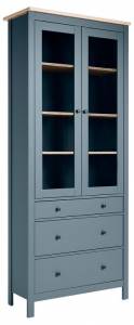 Шкаф Гуд Лакк Сага 2.08.07.130.16 Темно-бирюзовый/ясень