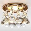 Встраиваемый точечный светильник Ambrella light Crystal K2051 CL/G фото 2