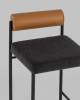 Набор из 2 полубарных стульев Stool Group Балла FDC9939 sDC6095-10+b270-28 X2 темно-серый, коричневый, экокожа фото 8