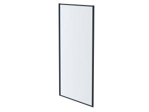 Душевая перегородка Aquatek AQ ARI WA 10020BL профиль черный, стекло прозрачное 100x200