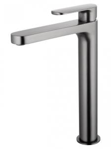 Смеситель для раковины Wonzon & Woghand WW-H1034-BGG высокий, темный графит