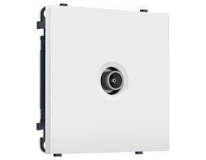 Комплект механизма TV розетки оконечной Ambrella Volt Sigma MS833010 белый мягкое касание