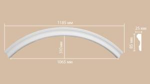 Радиус (1/4 круга) DECOMASTER 897174-150 83.5x2.5x8.5