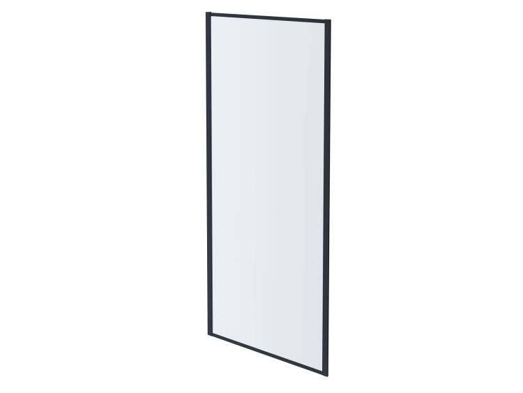 Душевая перегородка Aquatek AQ ARI WA 10020BL профиль черный, стекло прозрачное 100x200