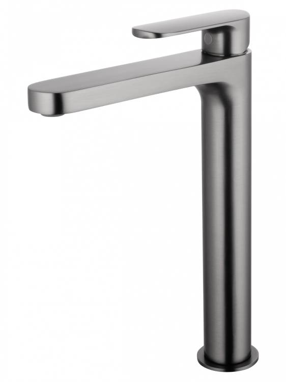 Смеситель для раковины Wonzon & Woghand WW-H1034-BGG высокий, темный графит