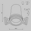 Встраиваемый светильник Technical Downlight DL125-L12-4K-TRS-B фото 9