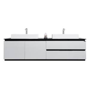Тумба с раковиной Orans BC-6023-1800 47.5x180x52 белый глянцевый