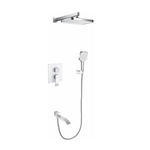 Душевая система Rose R1535F встраиваемая, белый, хром