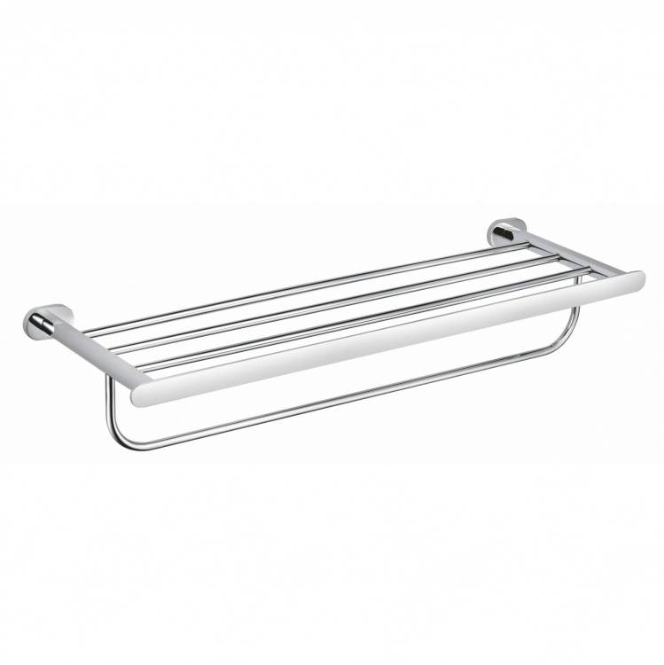 Полотенцедержатель Wonzon & Woghand WW-8481 с полкой, хром