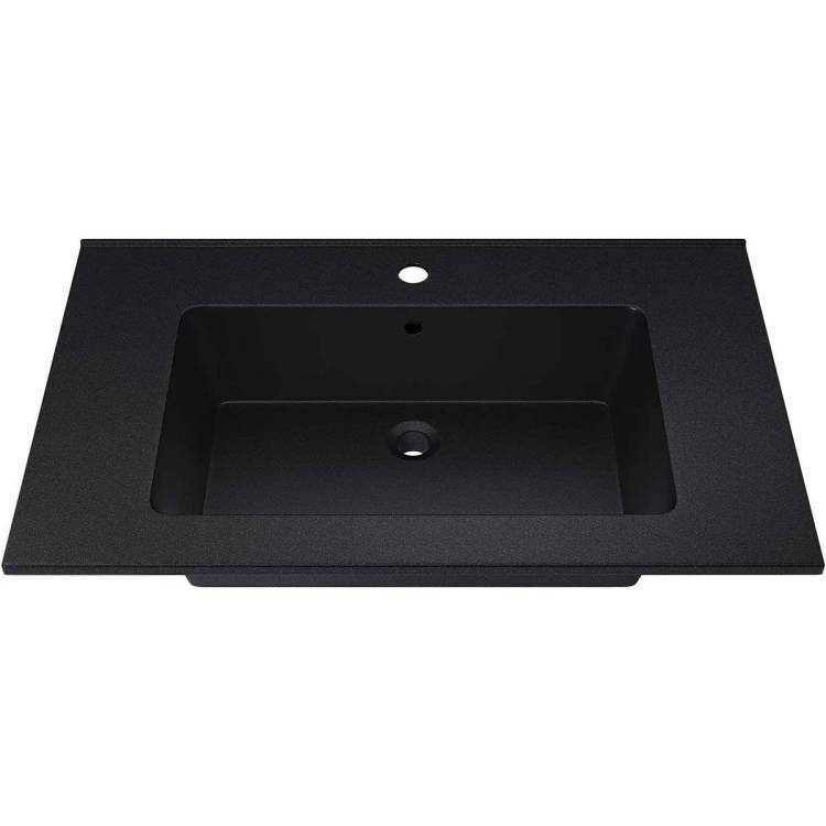 Раковина Uperwood Parma Quartz 291003007 черная матовая, космос, 76.5x47.5