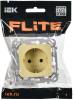 Розетка 1-местная с заземлением и шторками IEK Flite FI-R14-16-1-K87 навахо фото 2