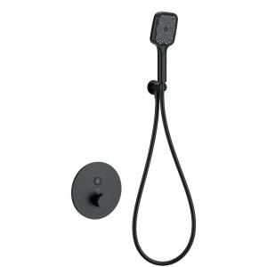 Смеситель для душа Wonzon & Woghand WW-D1017-A-MB с термостатом, черный матовый
