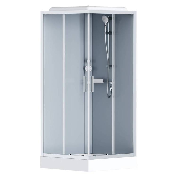 Душевая кабина AM.PM Gem W90C-403-090MT профиль матовый хром, стекло прозрачное, 90x90