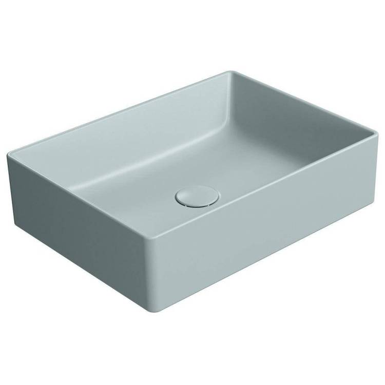 Раковина GSI Kube X 942915 50 см, голубая матовая