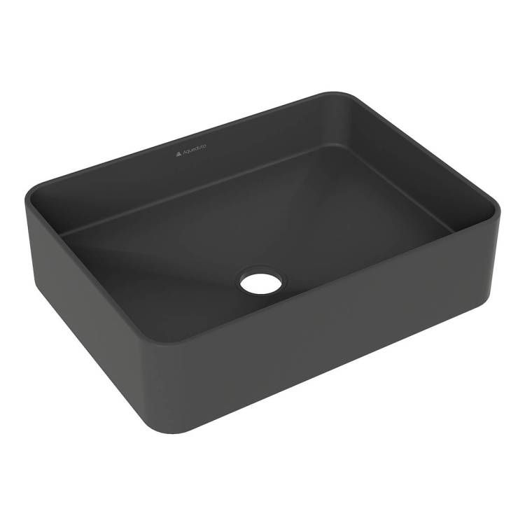 Раковина Aqueduto Espiral ESP0440 50x37, черный матовый