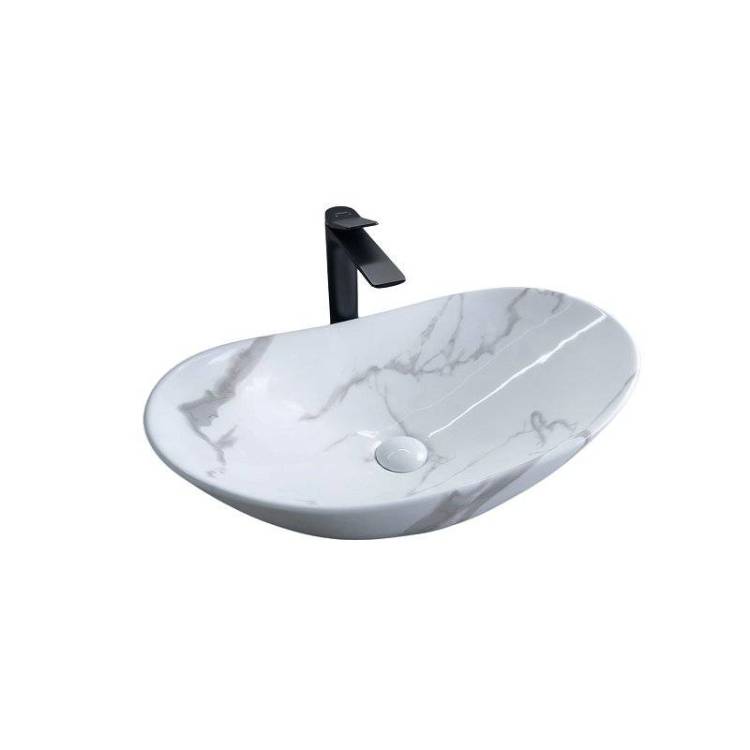 Раковина Gid Lago 54478 Mnc811C 60 см, под камень, глянцевая