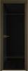 Межкомнатная дверь Profil Doors 4 AX цвет профиля Деорэ, стекло безопасное 6 мм черный триплекс 800x2000