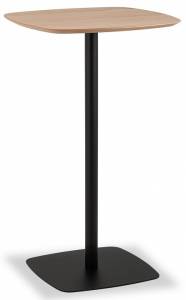 Стол барный Stool Group Form T-005H natural / black светлое дерево 60x60