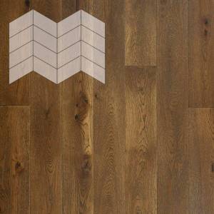 Паркетная доска Lab Arte Chevron Дуб Селект Лофт лак 450-600x150x14