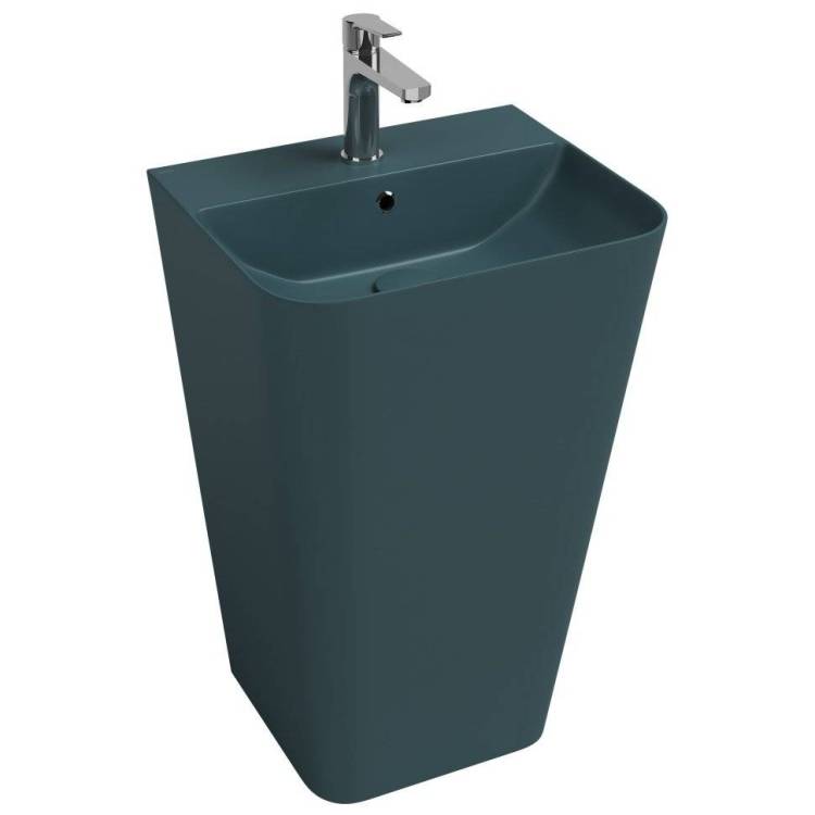 Раковина Isvea Sott'Aqua 10SQ37001SV-2P напольная, 50 см, изумрудная матовая