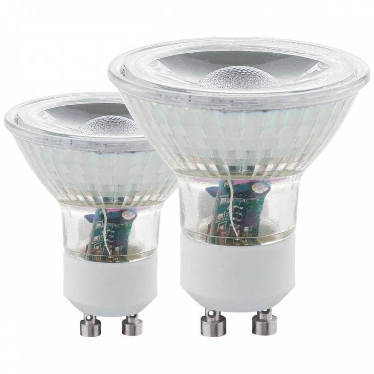 Лампа светодиодная Eglo GU10 5W 3000K прозрачная 11511