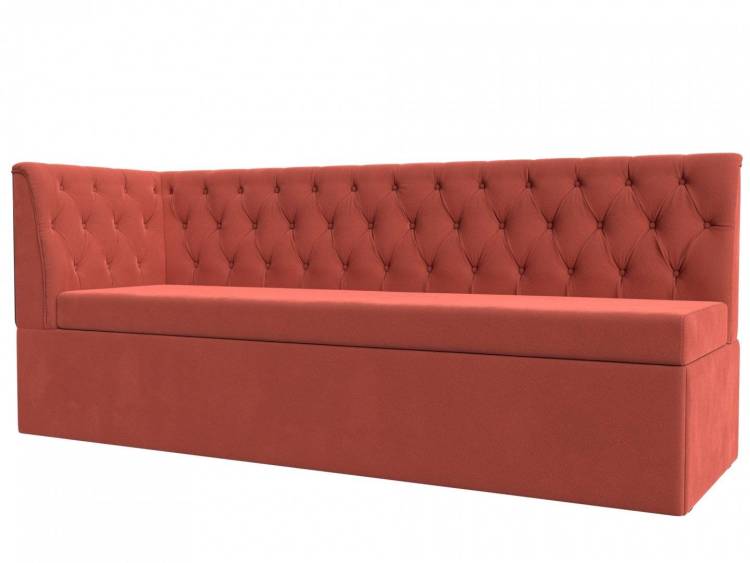 Кухонный диван Лига Диванов Маркиз 112835L Коралловый 183/63/86