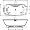 Ванна из искусственного мрамора Riho Oval B129001105 Oval 160х72 фото 2