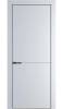 Межкомнатная дверь Profil Doors 16 PA полотно Вайт, профиль серая ночь, алюминиевый молдинг 3мм 700x2000