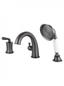 Смеситель на борт ванны Wonzon & Woghand WW-88659008-BGM темный графит