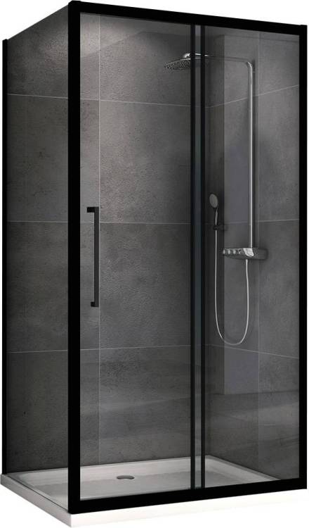 Душевой уголок Abber Schwarzer Diamant AG30100BH-S50B 50x195x100, профиль Черный