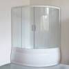 Шторка на ванну Royal Bath Alpine RB150ALP-T 150 см прозрачное стекло фото 3