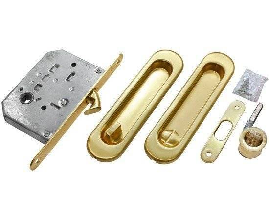 Замок для раздвижных дверей и шкафов-купе Morelli MHS150 WC MHS150 WC AB (Античная бронза)