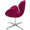 Кресло Bradex Home Swan Style Chair FR 0651 винный, искусственная замша фото 4