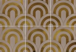 Декор Vives Hanami Takada Nuez Oro 23x33.5
