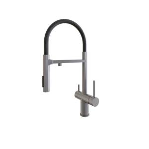 Смеситель для кухни Grandex aqua Choice 902015 -S с гибким изливом, сатин