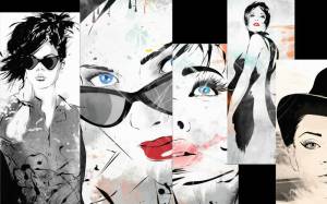 3D Фотообои Artegrafico «Модное панно» LOFT-022 акварель