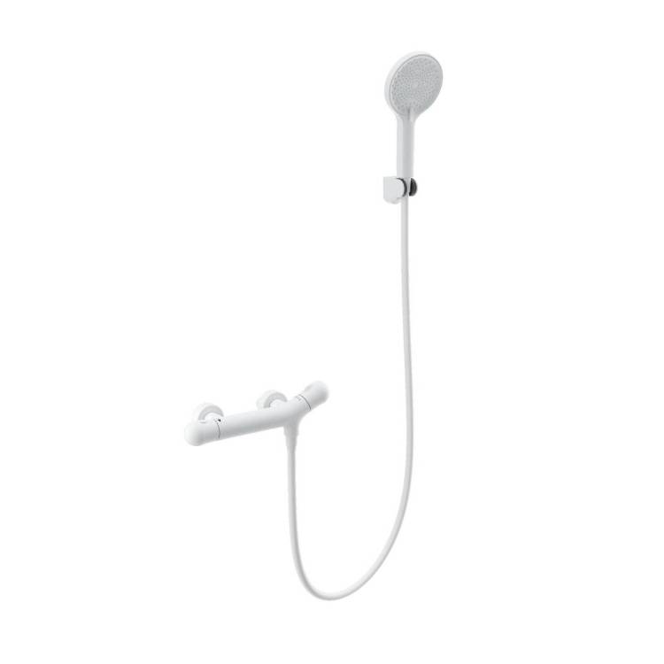 Смеситель для душа Wonzon & Woghand WW-B2057-A-MW термостатический, белый матовый