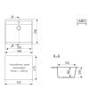 Мойка кухонная Mixline ML 551915 56x50 серый фото 4