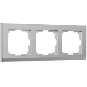 Рамка 3-постовая Werkel Stark W0031806 серебряный